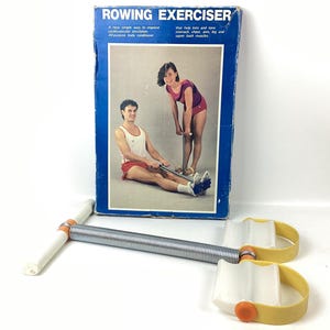 Vintage Rowing Exerciser, Pull Up 1980s Exercise Equipment