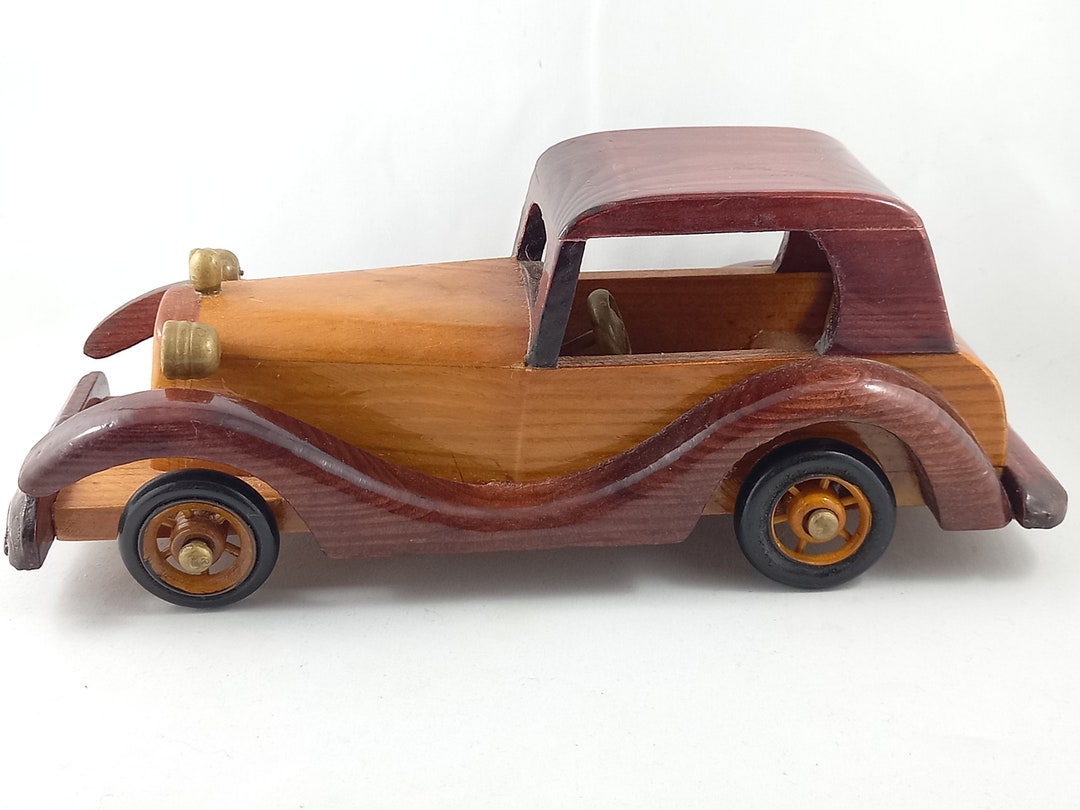 Heritage Mint Ltd Wooden Vintage Car Collectable 9.5 Long, Wood Vintage