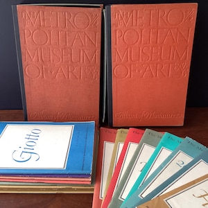 Metropolitan Museum of Art Miniatures-1954, 1955- 2 Volumes (17 booklets with stamps)