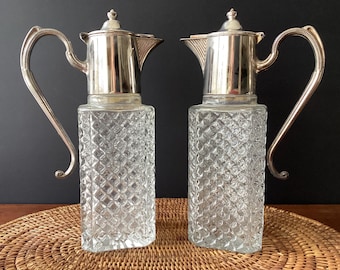 Your Choice-Vintage Silver Plated Claret Jug, Wine Decanter, Made In England