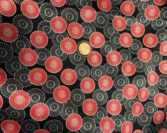 Black, red and white starburst wildrag