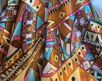 Multi-colored Geometric Wild Rag