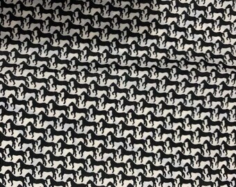 Tiny Black Horse Print Wildrag
