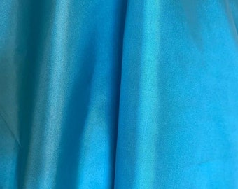 Bright Turquoise Mid Weight Satin Wildrag