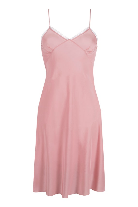 Blush Pink Slip-dress Silk and Lace Slip Silk Petticoat | Etsy UK