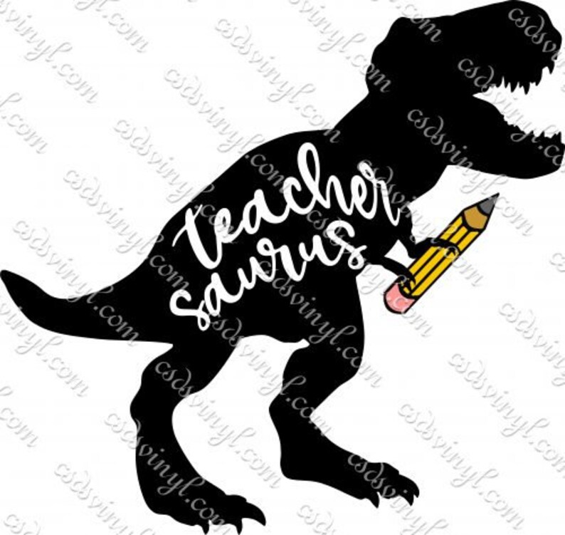 Download Teachersaurus Sublimation Transfer Teacher Dinosaur Ready To | Etsy