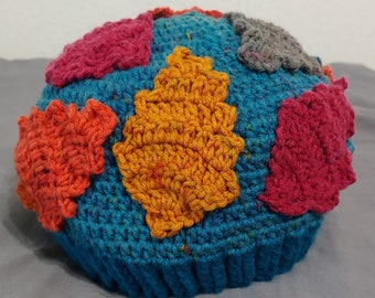 Crochet PATTERN: September Skies Fall Autumn Hat Beanie Toque