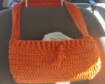 Crochet PATTERN: Rectangle Tissue-Box Holder for the Car