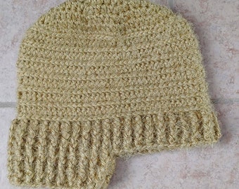 Crochet PATTERN: Toasty-Ears-and-Neck Winter Cozy Fuzzy Hat