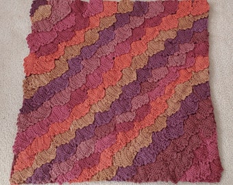 Crochet PATTERN: Leaf Pile Baby or Lap Blanket