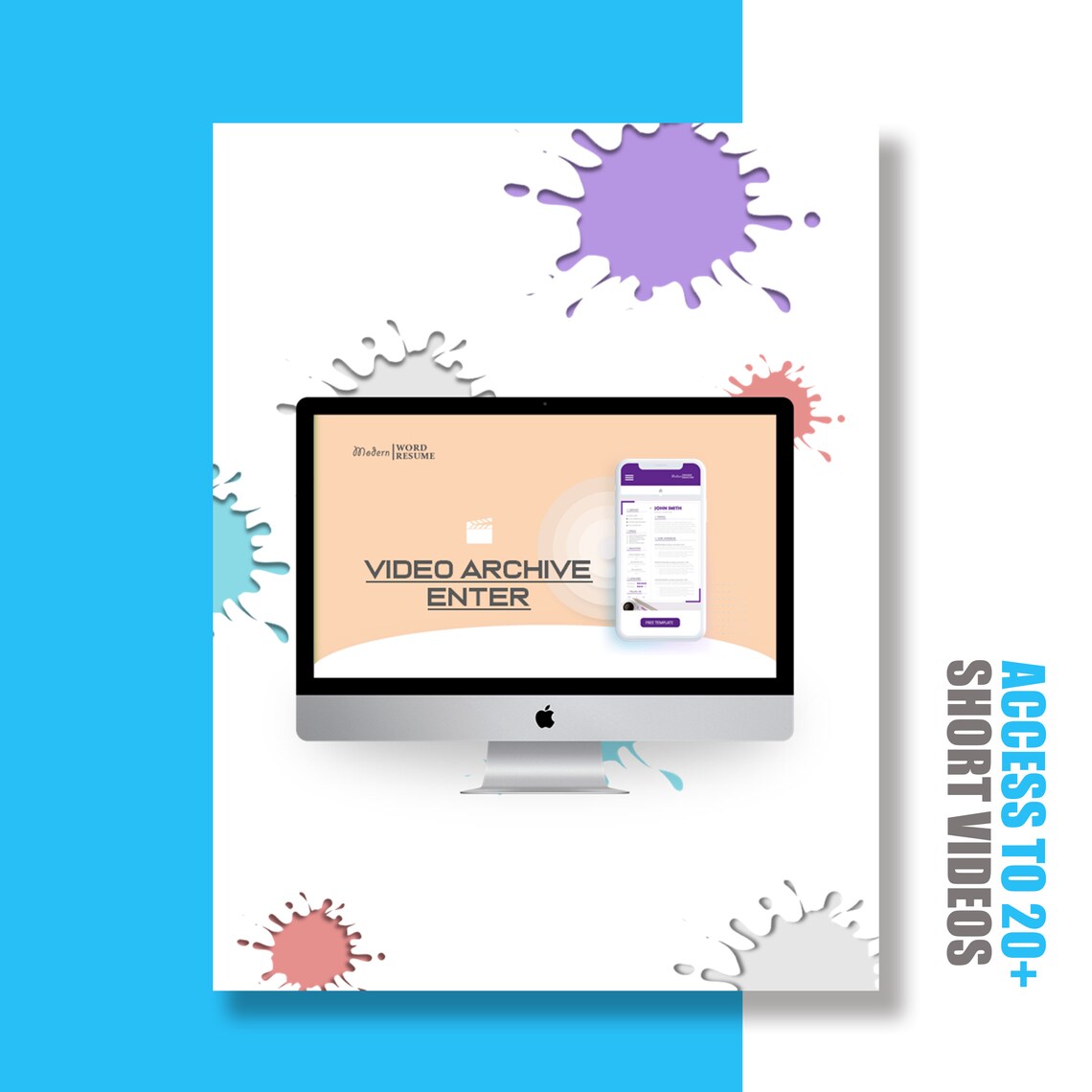 Two Page Resume Template Plus Cover Letter Template Build In Etsy