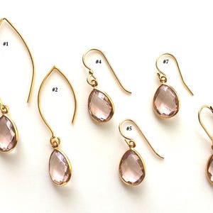 Bridesmaids Pearl Earrings, Pearl Earrings, Bridesmaids Gifts, Pearl Gold Earring, Bridesmaid Earring image 4