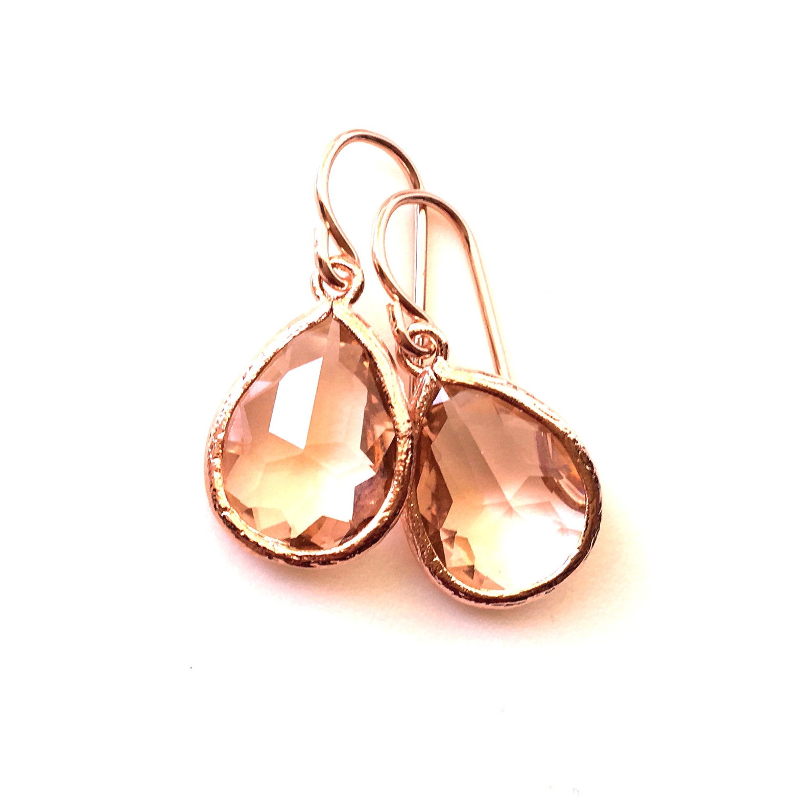 Blush Pink Earrings Pink Bridesmaids Earrings Bridesmaids Etsy