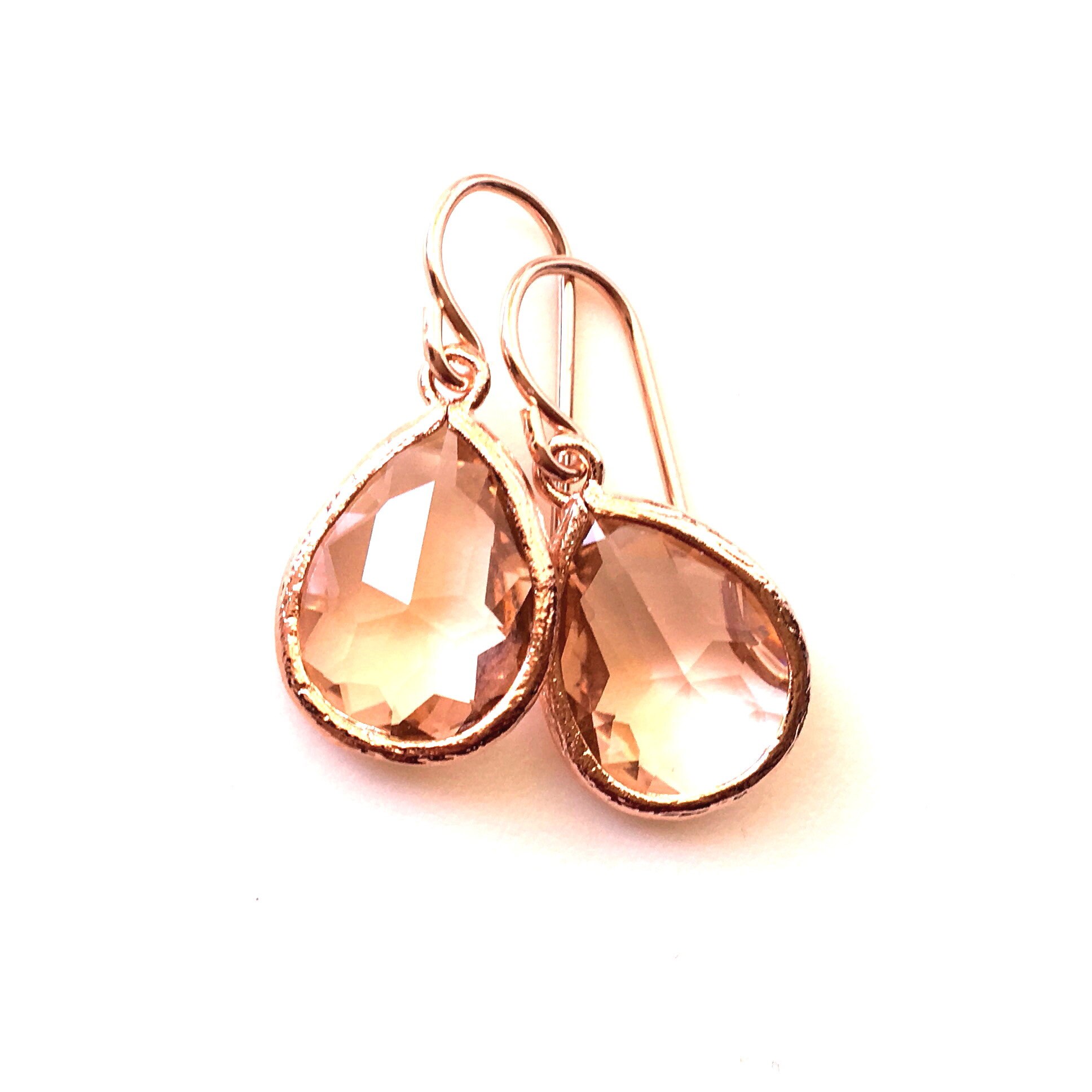 Blush Pink Earrings Pink Bridesmaids Earrings Bridesmaids Etsy