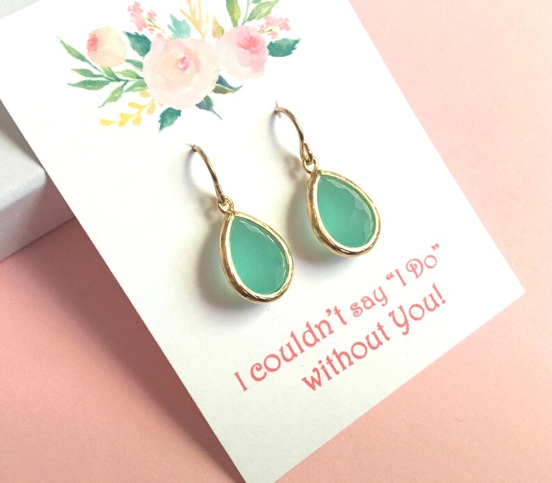 Blush Pink Earrings Pink Bridesmaids Earrings Bridesmaids Etsy