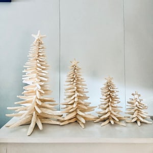 Starfish Christmas Tree made from Finger Starfish, Perfect for Beach House and Coastal Decor