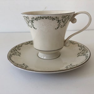 Vintage Pickard Cameo Cup and Saucer