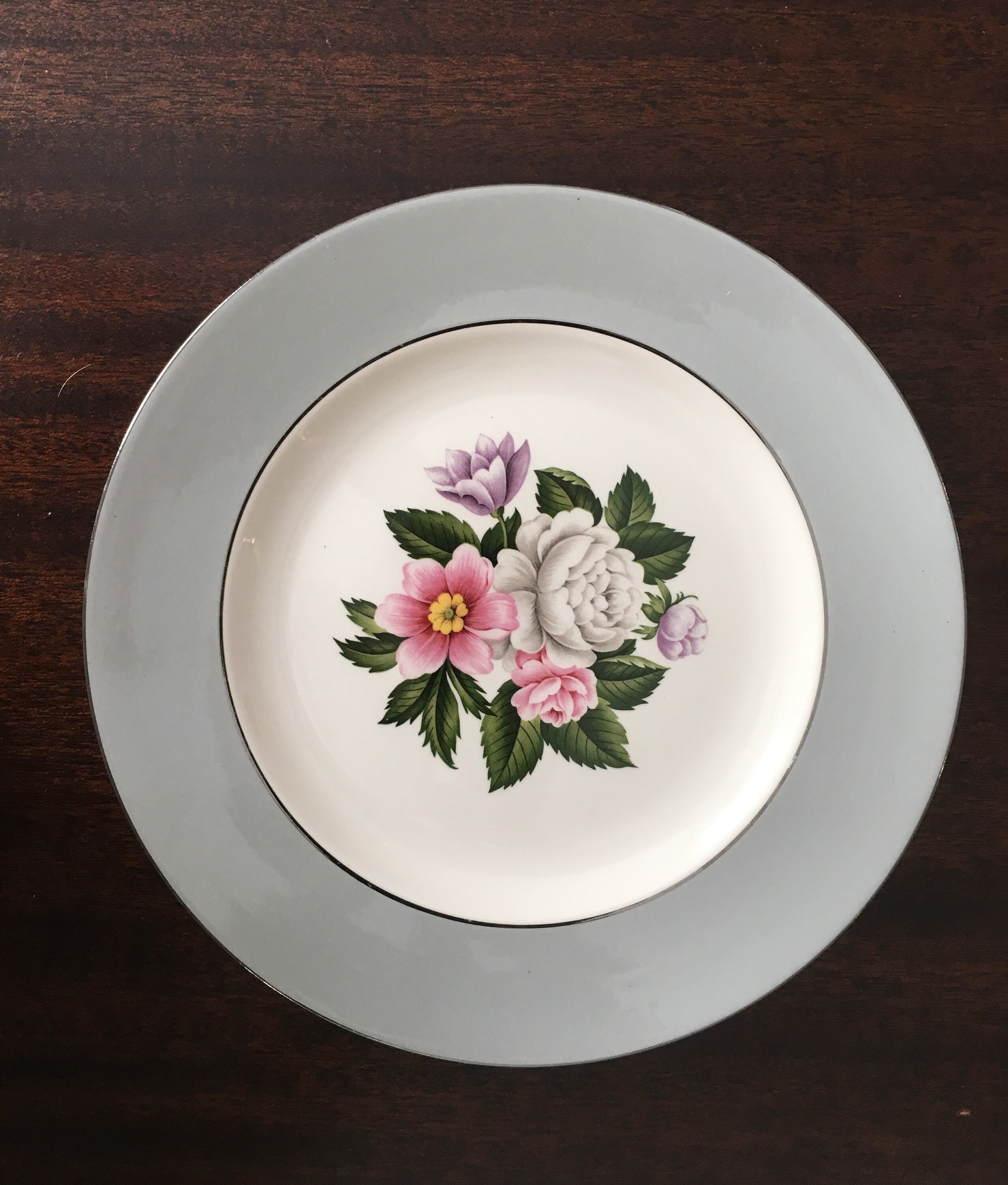 Vintage Mismatched China Set of 4 Dinner Plates. Including Etsy