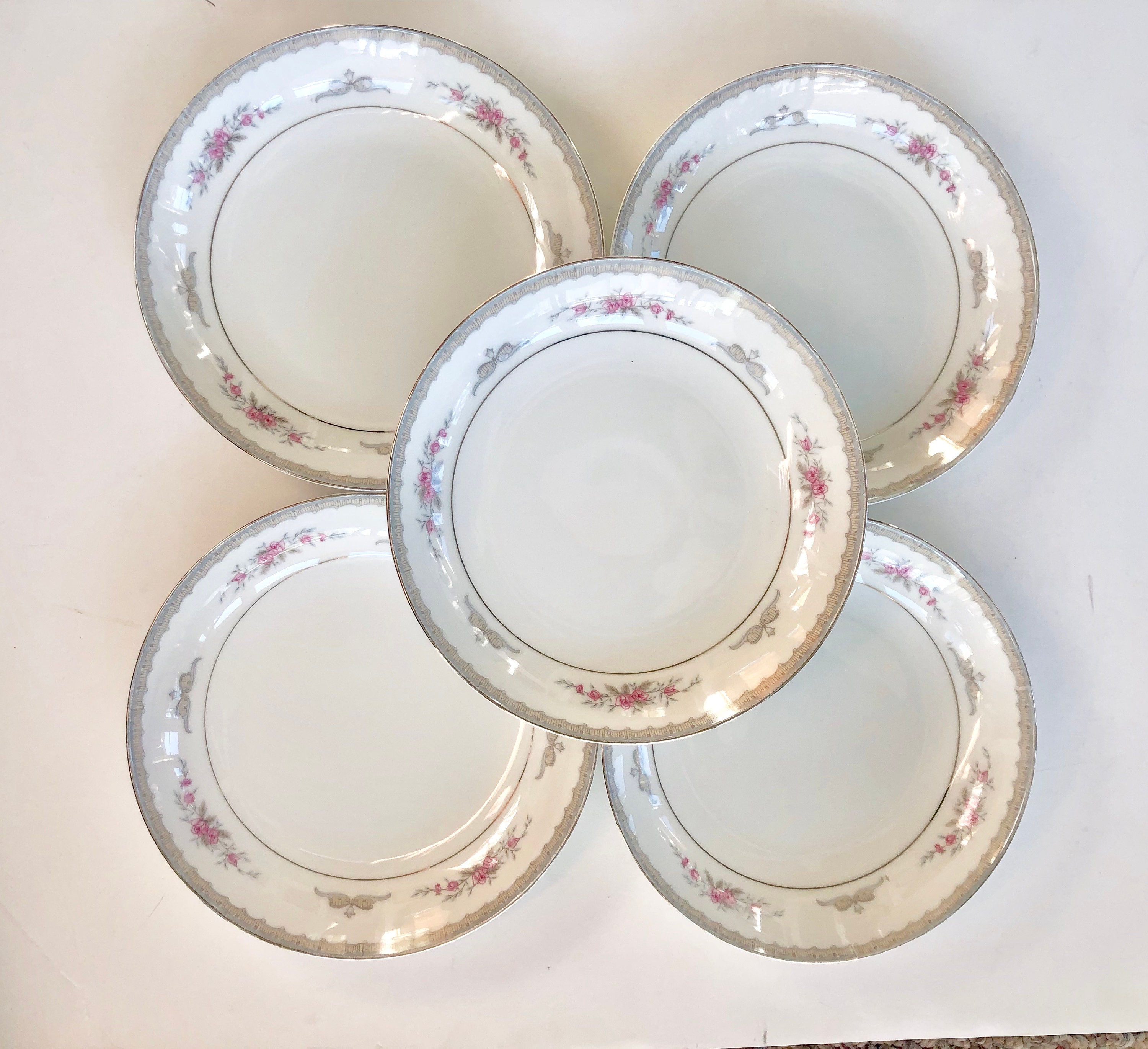 Vintage China Kyoto Edgewood Soup Coupe Bowls Etsy