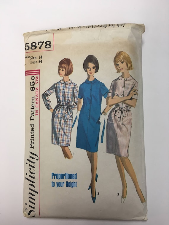vintage dress shift File:Shift 1960s vintage.jpg it features a playful print and a subtle keyhole neckline for a stylish Grace Shift Dress in Vintage