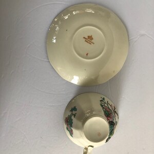 Myott, Son and Co Made in England Art Deco Cup and and Saucers in Indian Tree pattern image 4