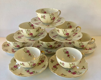 Theodore Haviland New York Delaware Pattern, tea cup and saucers