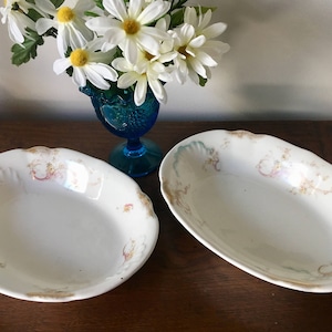 TWO Vintage Bishop and Stonier Vegetable Bowls Lovely serving dishes and versatile enough to mix and match with most patterns