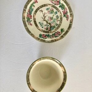 Myott, Son and Co Made in England Art Deco Cup and and Saucers in Indian Tree pattern image 5