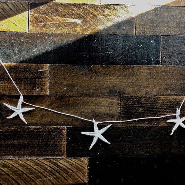 Starfish Garland, Beach Decor, Rustic Decor or Wedding Decor