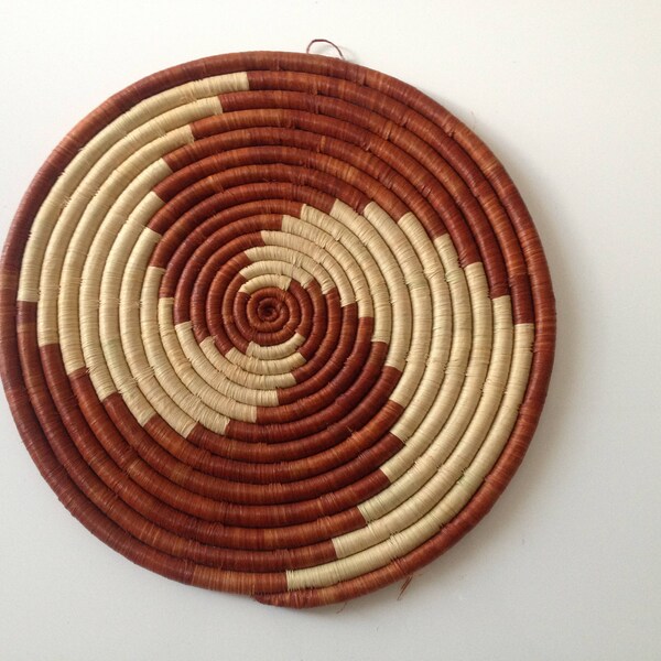 trivet woven African woven / / ethnic handmade plate / / wall decor
