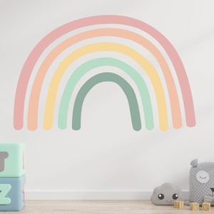 PASTEL BOHO RAINBOW Wall Sticker nursery decor decal art