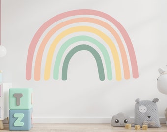 PASTEL BOHO RAINBOW Wall Sticker nursery decor decal art