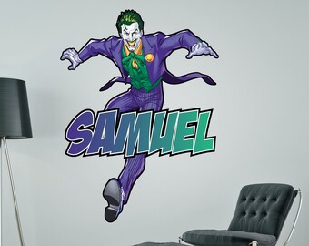 Joker Wall Sticker Etsy