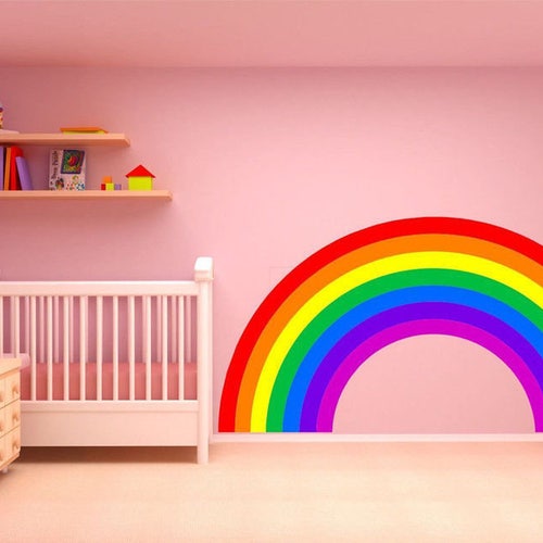 RAINBOW WALL STICKER Decal Etsy