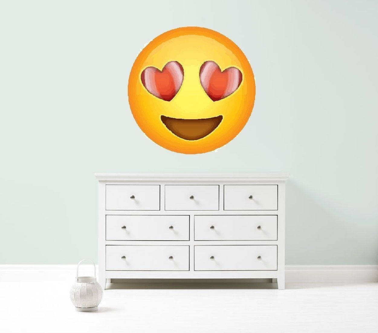 36 Emoji Fabric Wall Decals, Emoji Stickers