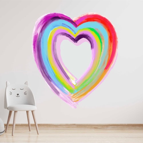 Extra Large Rainbow Wall Sticker Decal Pastel Rainbow Etsy