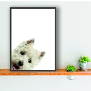 West Highland Terrier Westie dog print poster wall art peepers 3