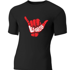 BJJ Let&#39;s Roll Ranked Rashguard