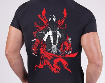 Spawn Comic Charakter Rashguard: BJJ Wrestling Workout Shirt