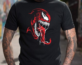 Carnage Graphic T-shirt: Lightweight Stretchy Vinyl Design