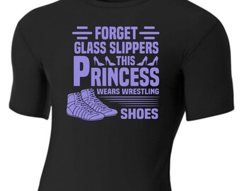 Rashguard Prinzessin mit Wrestling Schuhen