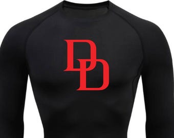 Daredevil Black Suit Rashguard - Kompression