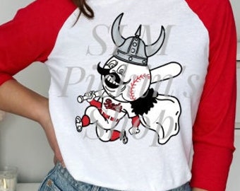 Unisex 3/4 Sleeve Cincinnati Reds Shirt, Cincinnati Shirt, Reds Shirt, Reds Viking Shirt