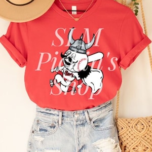 Camiseta unisex de los Cincinnati Reds, camiseta de los Reds, camiseta de béisbol, camiseta de béisbol de Cincinnati, camiseta de los Cincinnati Vikings