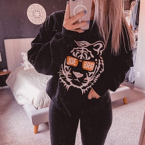 Unisex White Stripes Bengals Sweatshirt, Cincinnati Bengals Sweatshirt, Joe Brr Sweatshirt