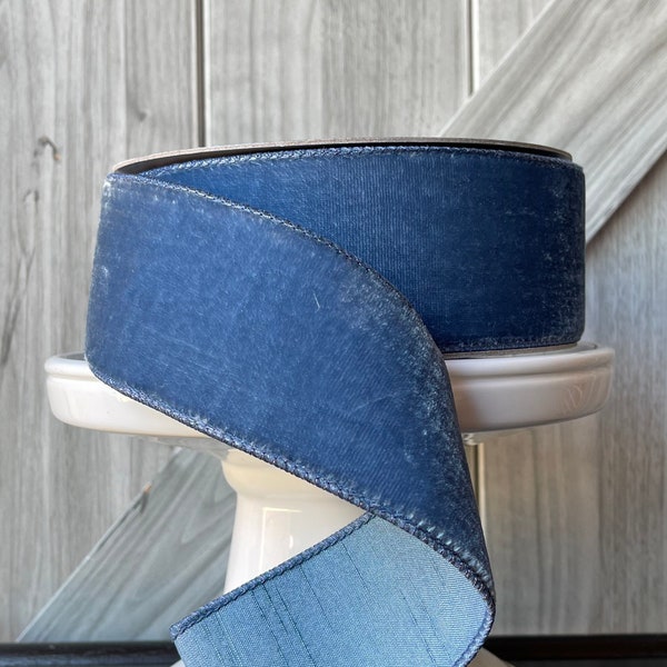 Blue Velvet Ribbon - Etsy