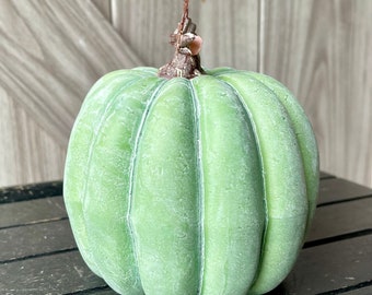 6" Pumpkin, Aquamarine Pumpkin, Washed Faux Pumpkin, Pumpkin Décor, Faux Pumpkin, Fall Faux Pumpkin, Styrofoam Pumpkin, Faux Blue Pumpkin