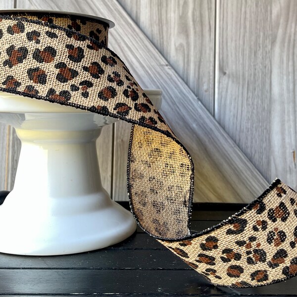 Cheetah Print Ribbon - Etsy