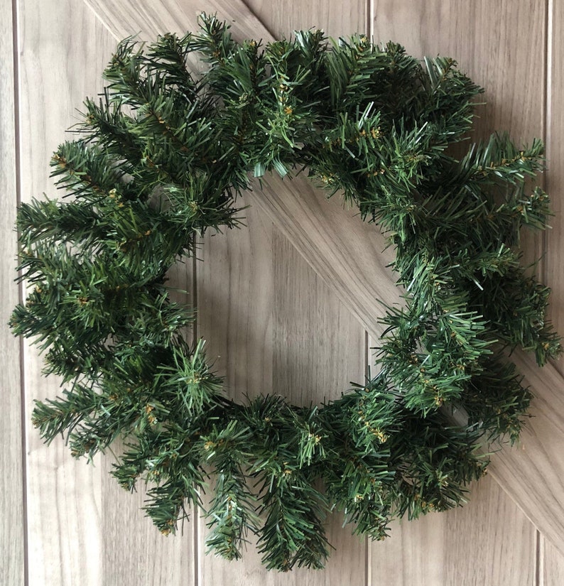 20 Pine Wreath, Evergreen Wreath, Green Pine Wreath, Dual Ring Wreath, Faux Pine Wreath, Wreath, Artificial Wreath, Artificial Evergreen image 7