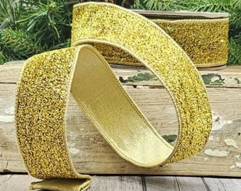 d Stevens, 10 yards, 1.5 Inch Wired Ribbon, Gold Velvet Ribbon, Gold Ribbon, Designer Ribbon, Velvet Ribbon, Luxury Ribbon, Holiday Ribbon